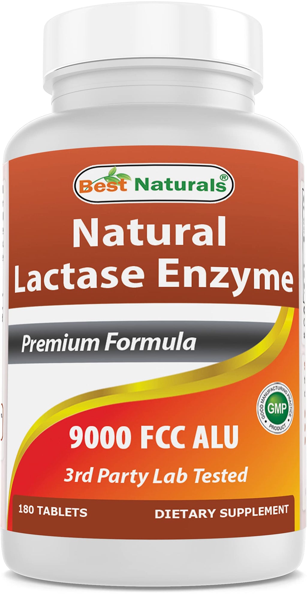 Lactose Intolerance Relief Tablets with Lactase Enzyme, 180 Count L38242