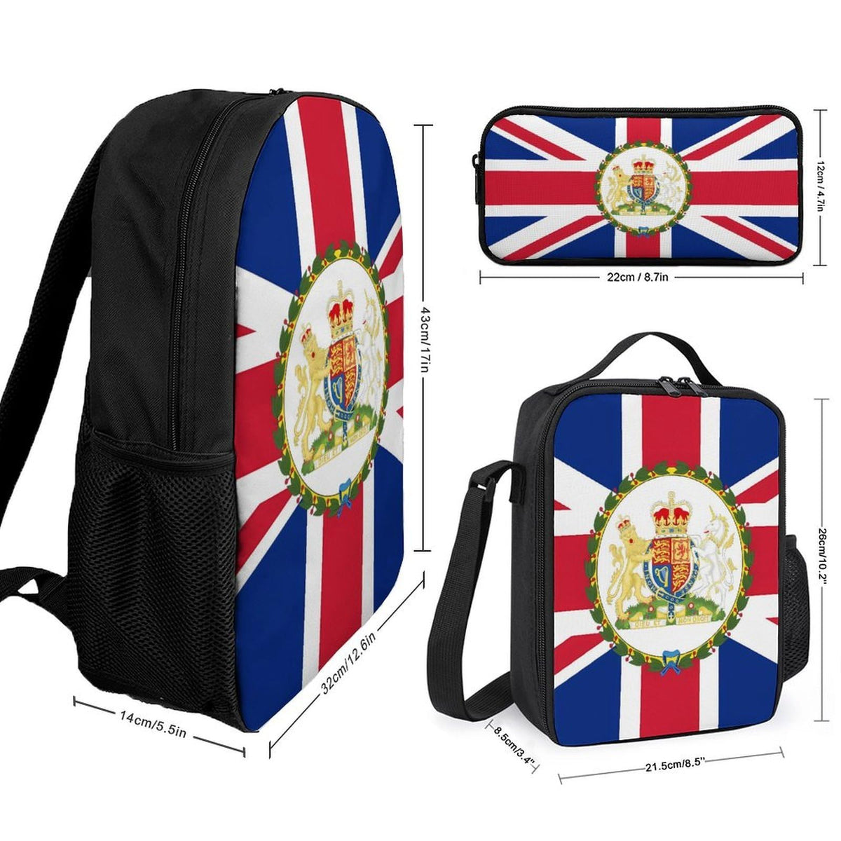 Backpack with Lunch Box Pencil Case Q36260