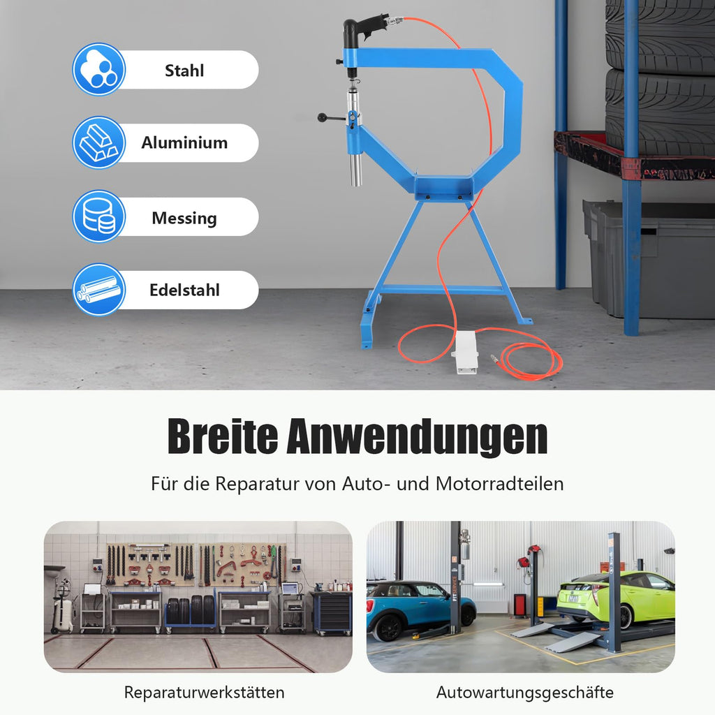 Pneumatic Planishing Hammer & Metal Shrinker Stretcher Kit J209