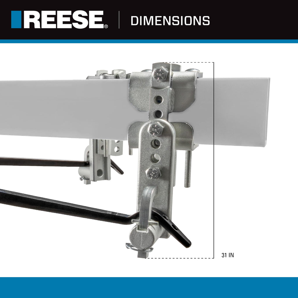 Weight Distribution Hitch with Active Sway Control, 6,000 lbs. Capacity, Black C43332