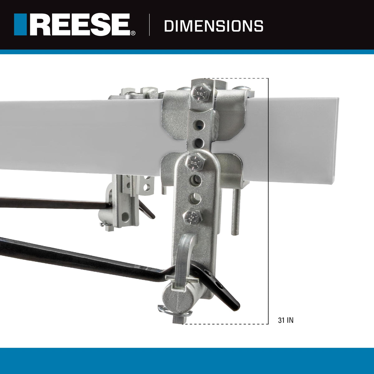 Weight Distribution Hitch with Active Sway Control, 6,000 lbs. Capacity, Black C43332