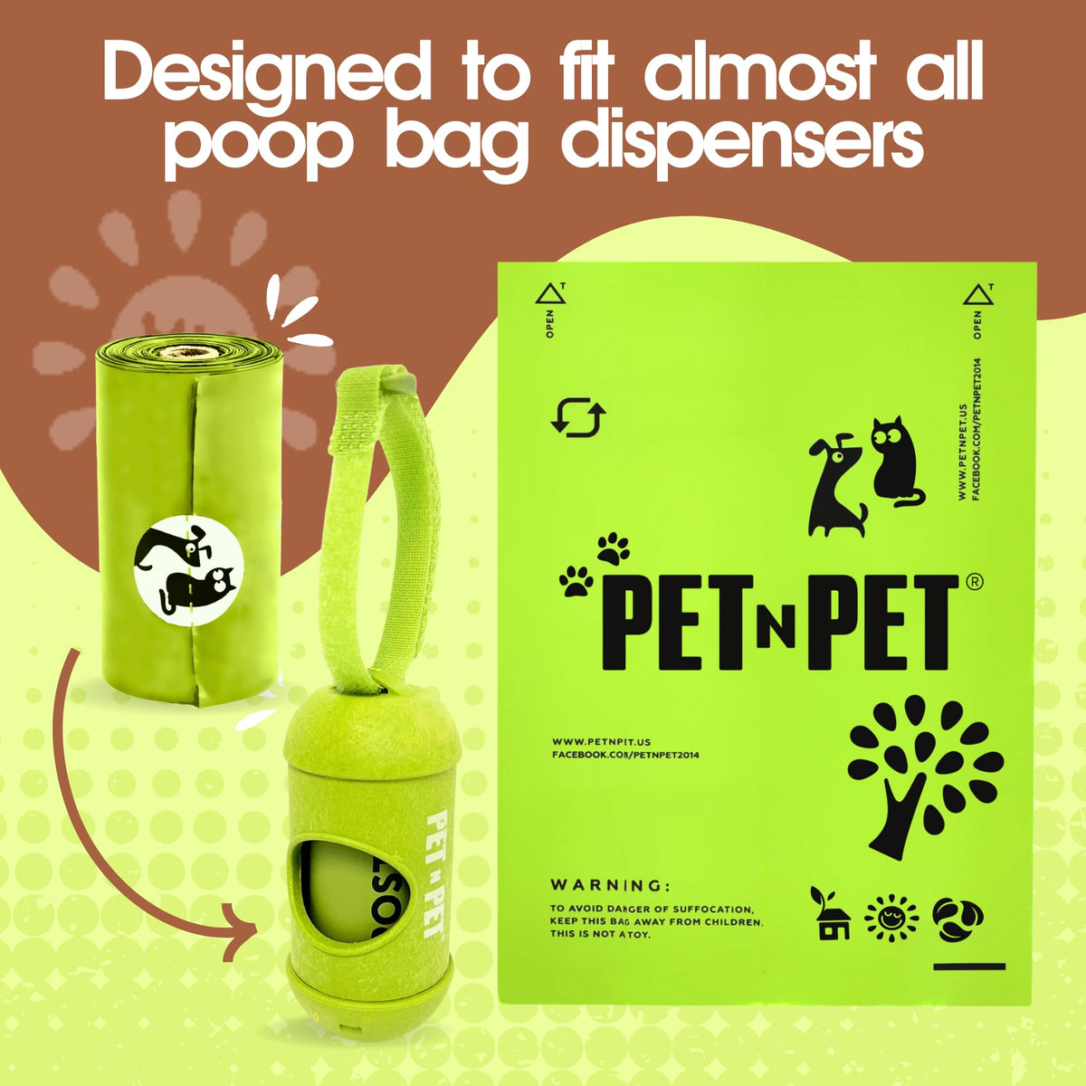 240 Count Plant Based Leak Proof Poop Bags O56145