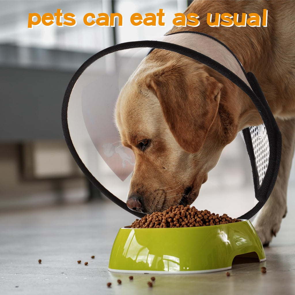 9 Pcs Adjustable Soft Dog Cone Collar Set J18295