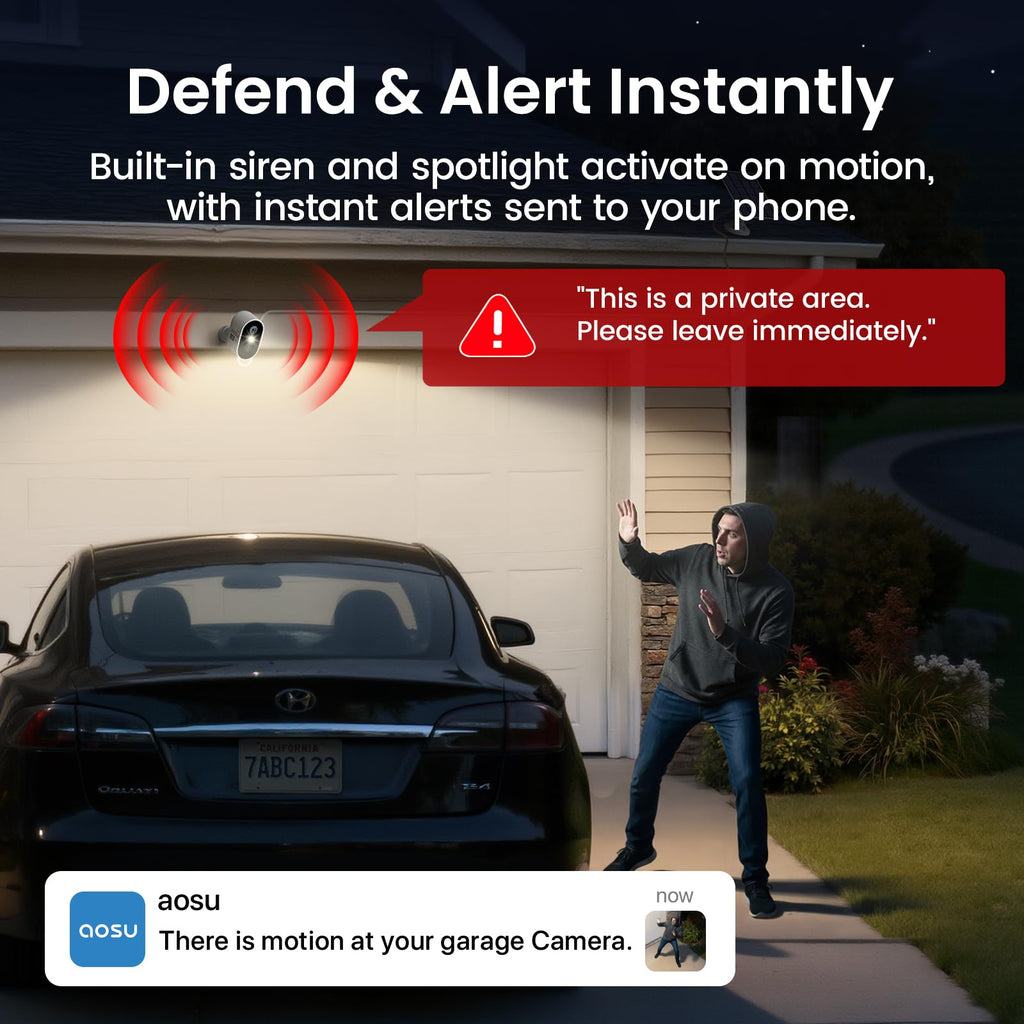 2K Solar Security Cameras Wireless Outdoor System O531339