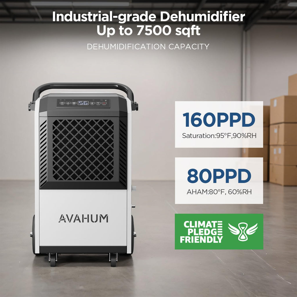 160 Pint Commercial Dehumidifier with Pump M49592