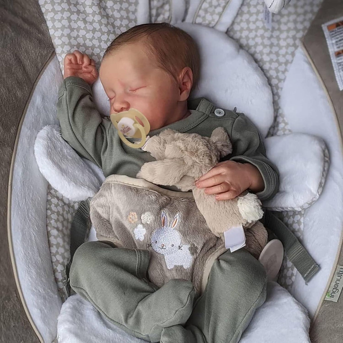 20 Inch Realistic Newborn Baby Doll with Poseable Body I59541