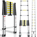 16.5FT Aluminum Telescoping Ladder 330 lbs K541673
