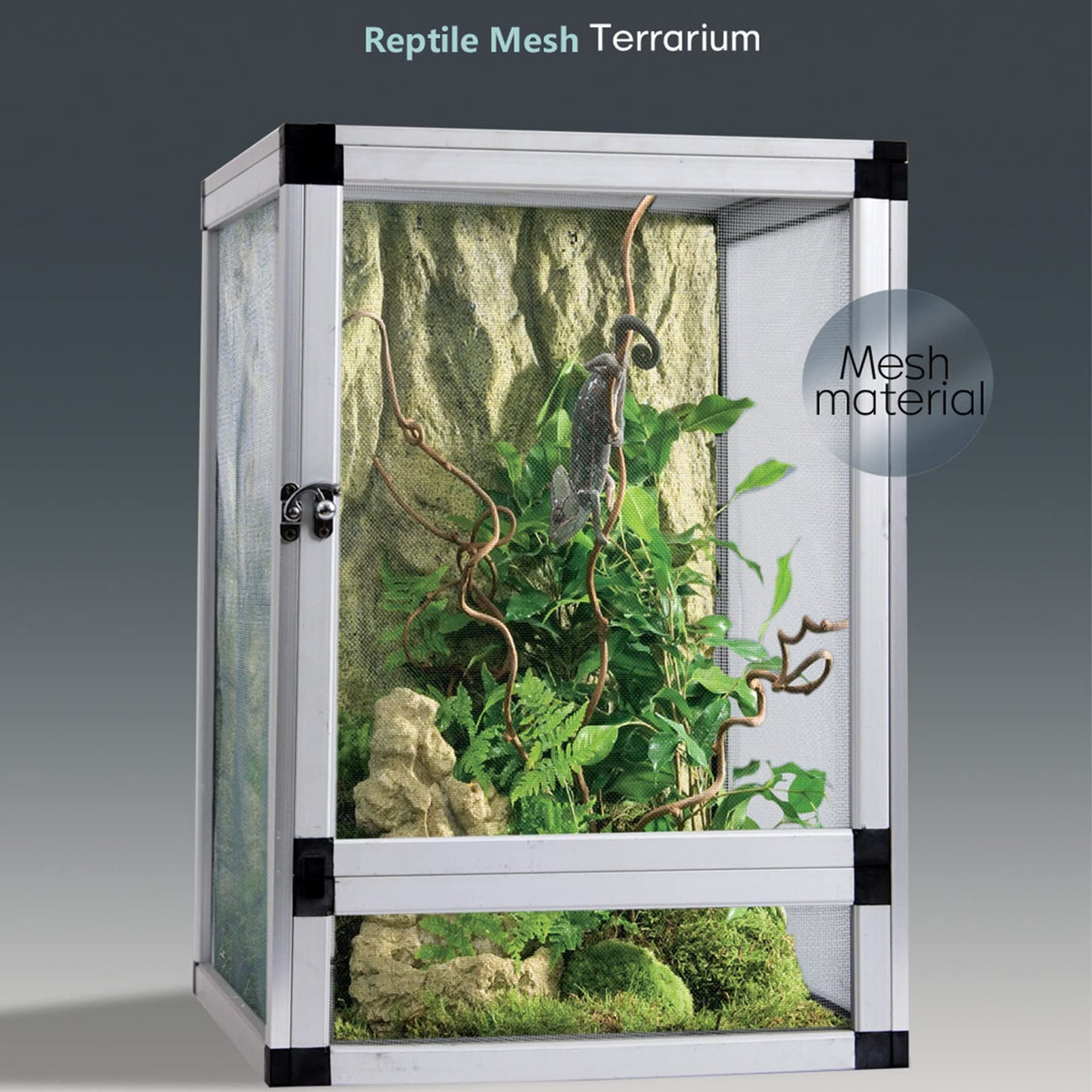 Wooden Reptile Terrarium with Drawer H233