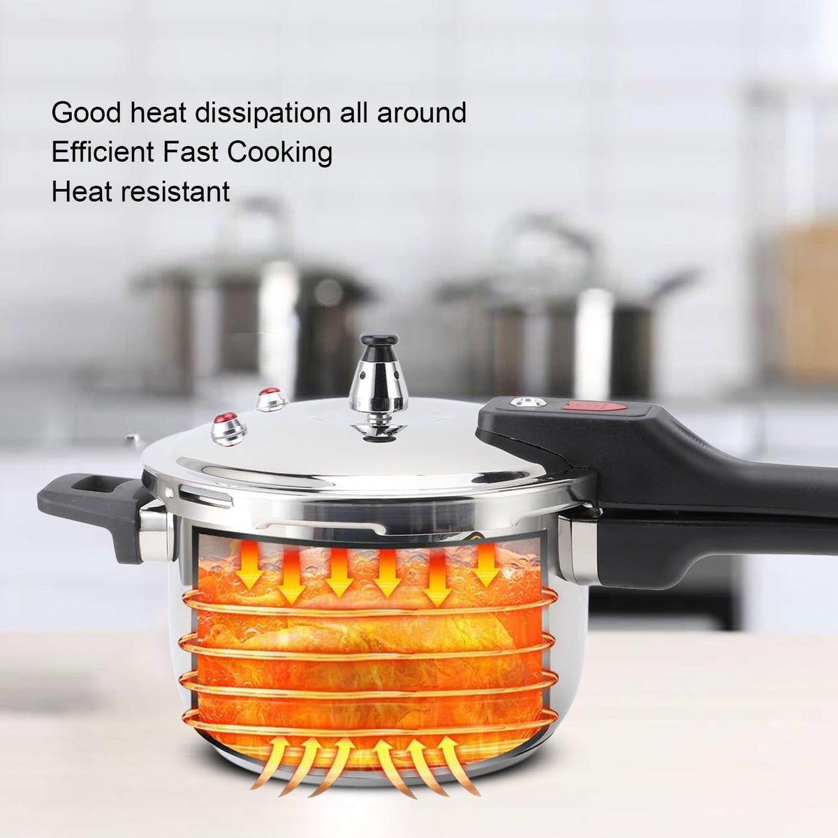 Stainless Steel 3L Non Stick Pressure Cooker M3281