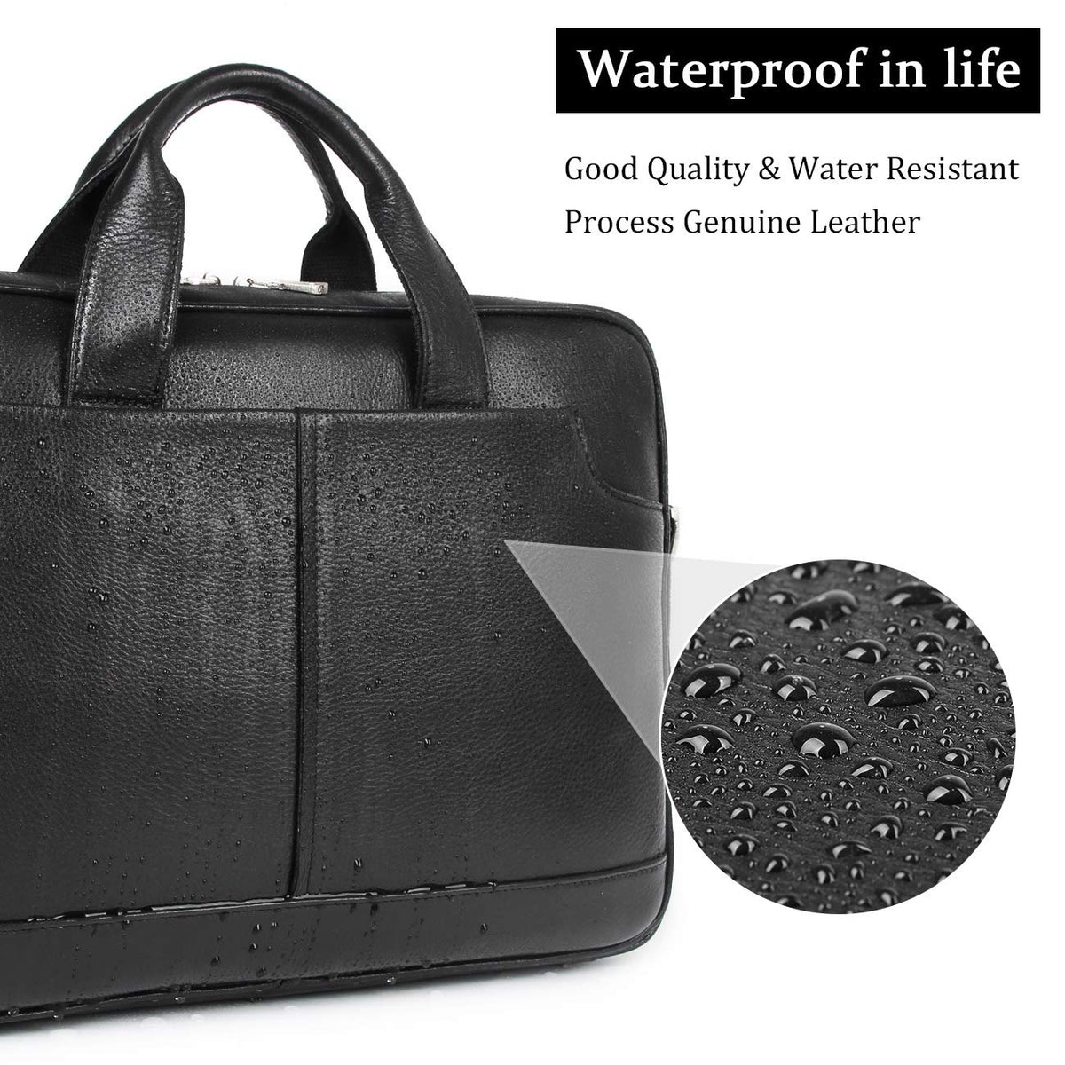Leather Laptop Briefcase Fits 16 Inch B772267