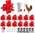 12 Pcs Leakproof Poultry Watering System L853