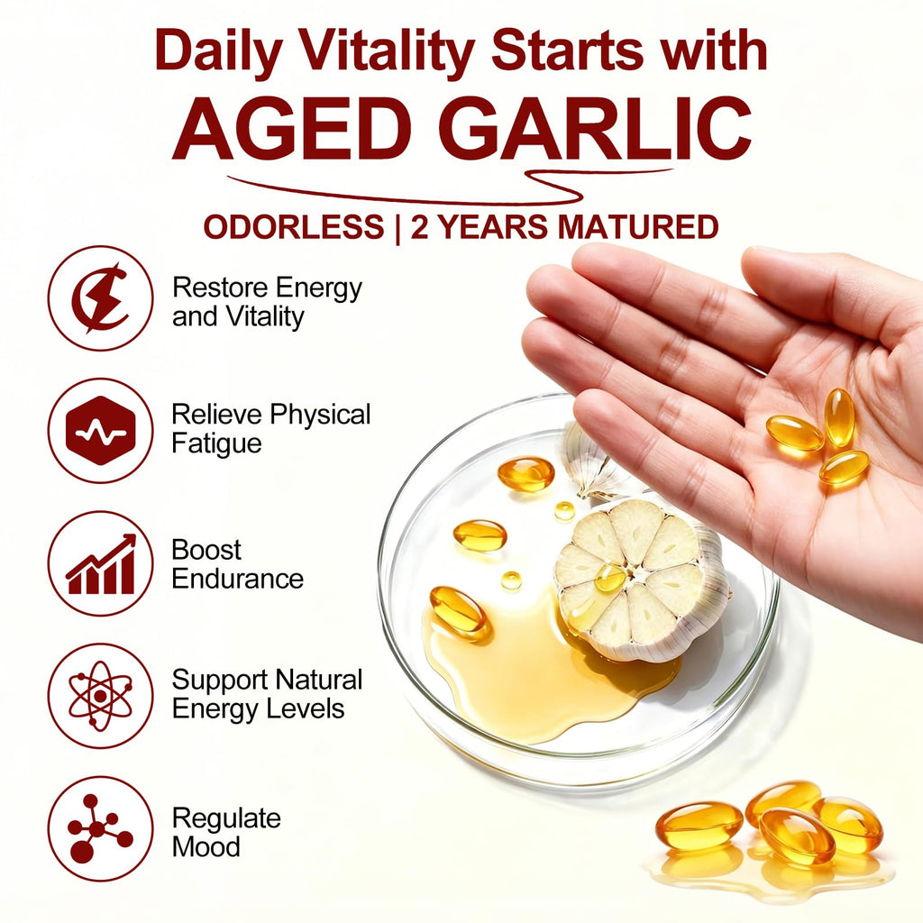 Odorless Organic Aged Garlic Extract Softgels B739