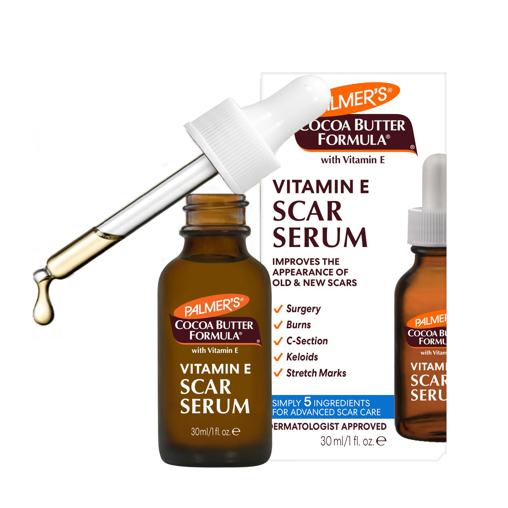 Fragrance Free Cocoa Butter Scar Serum with Vitamin E 1 Oz W8479