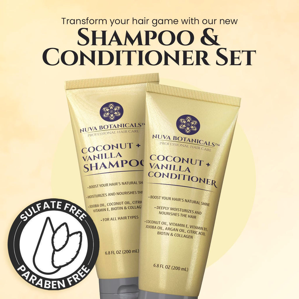 Coconut Shampoo & Conditioner Set 6.8 oz U206