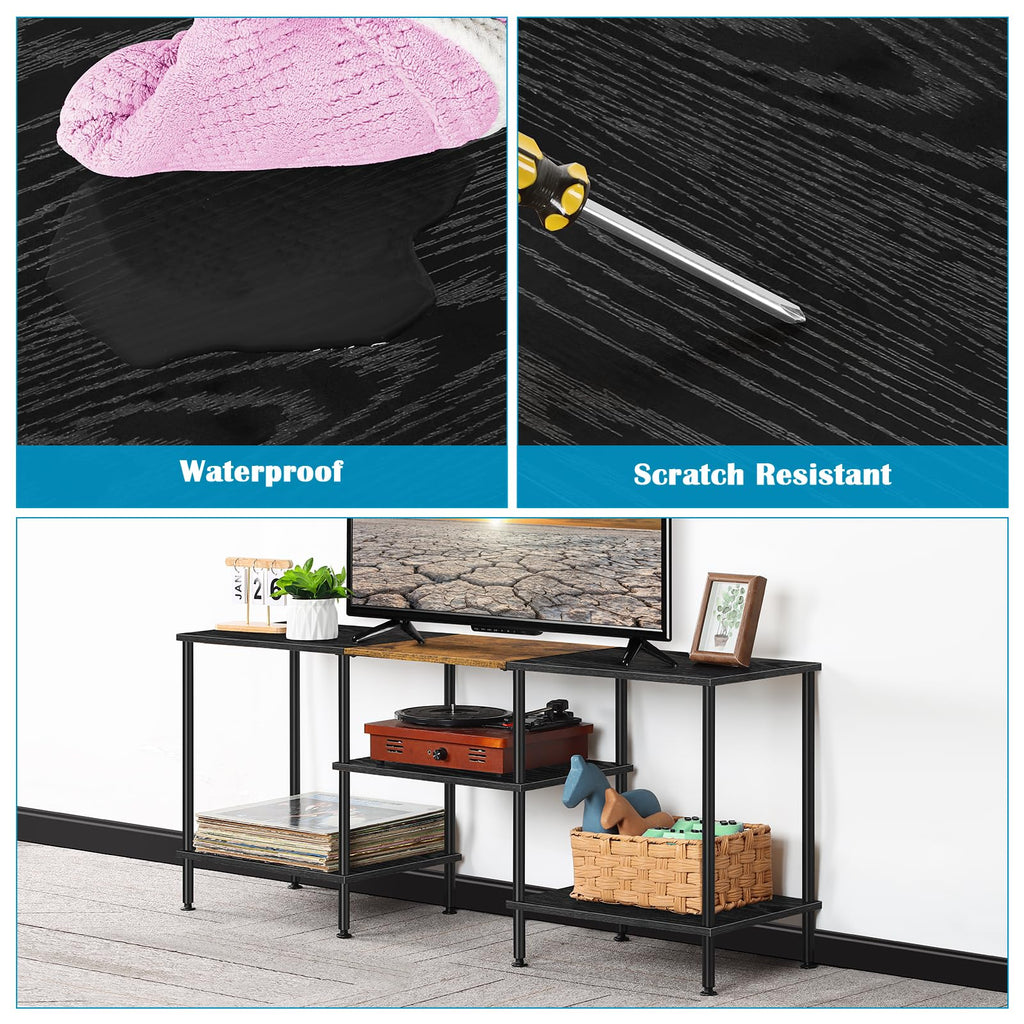 50 inch 3 Tier TV Stand with Storage Shelves Q922