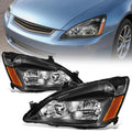 Black Housing Amber Corner Headlight Assembly Set R9792