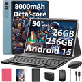 Android 15 Tablet 10 Inch with Keyboard 24GB+256GB+2TB Expand O530747
