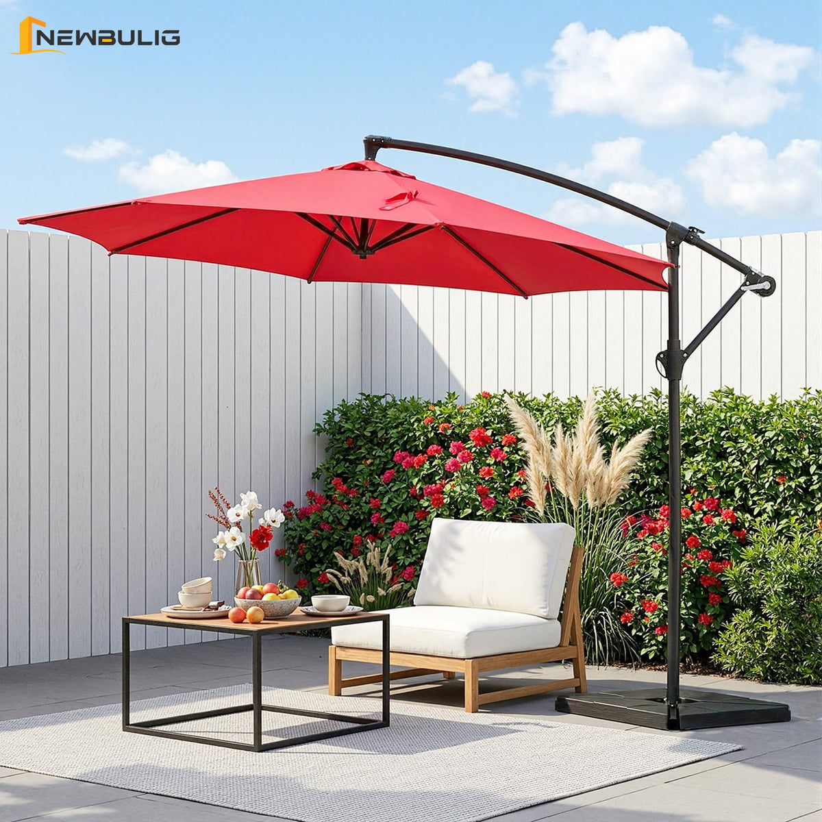10FT Cantilever Patio Umbrella Y978983