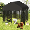 Small Dog Kennel Outdoor Heavy Duty Welded Wire Steel Pet Enclosure O199996