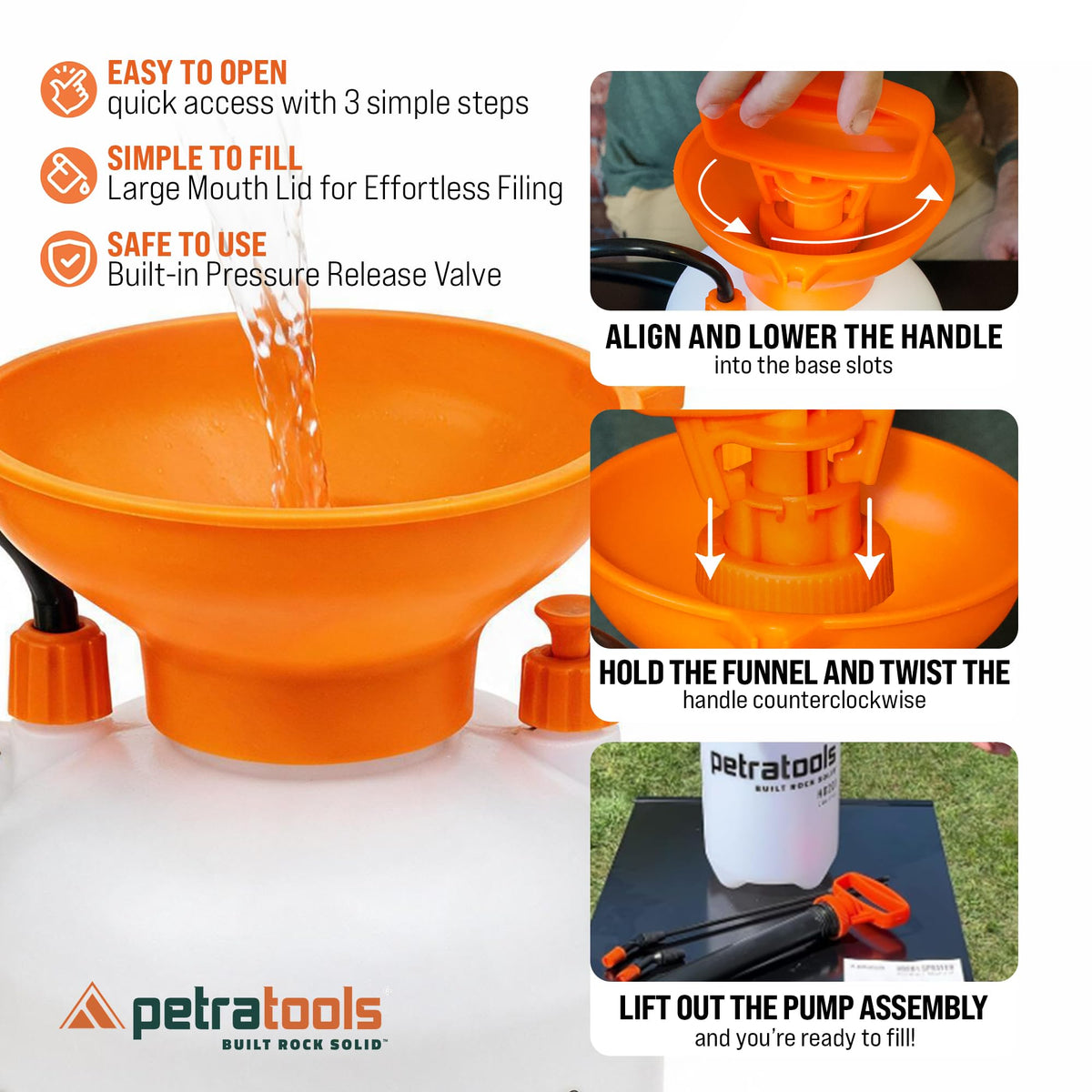 1 Gallon Garden Pump Sprayer with 52-in Hose & 2 Nozzles B335
