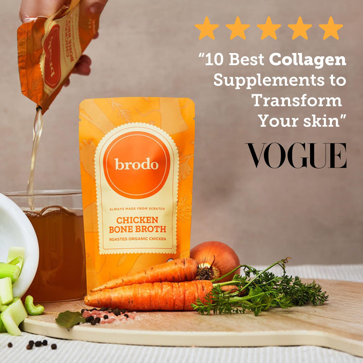 Collagen Rich Bone Broth Variety 6 x 8 oz X789584