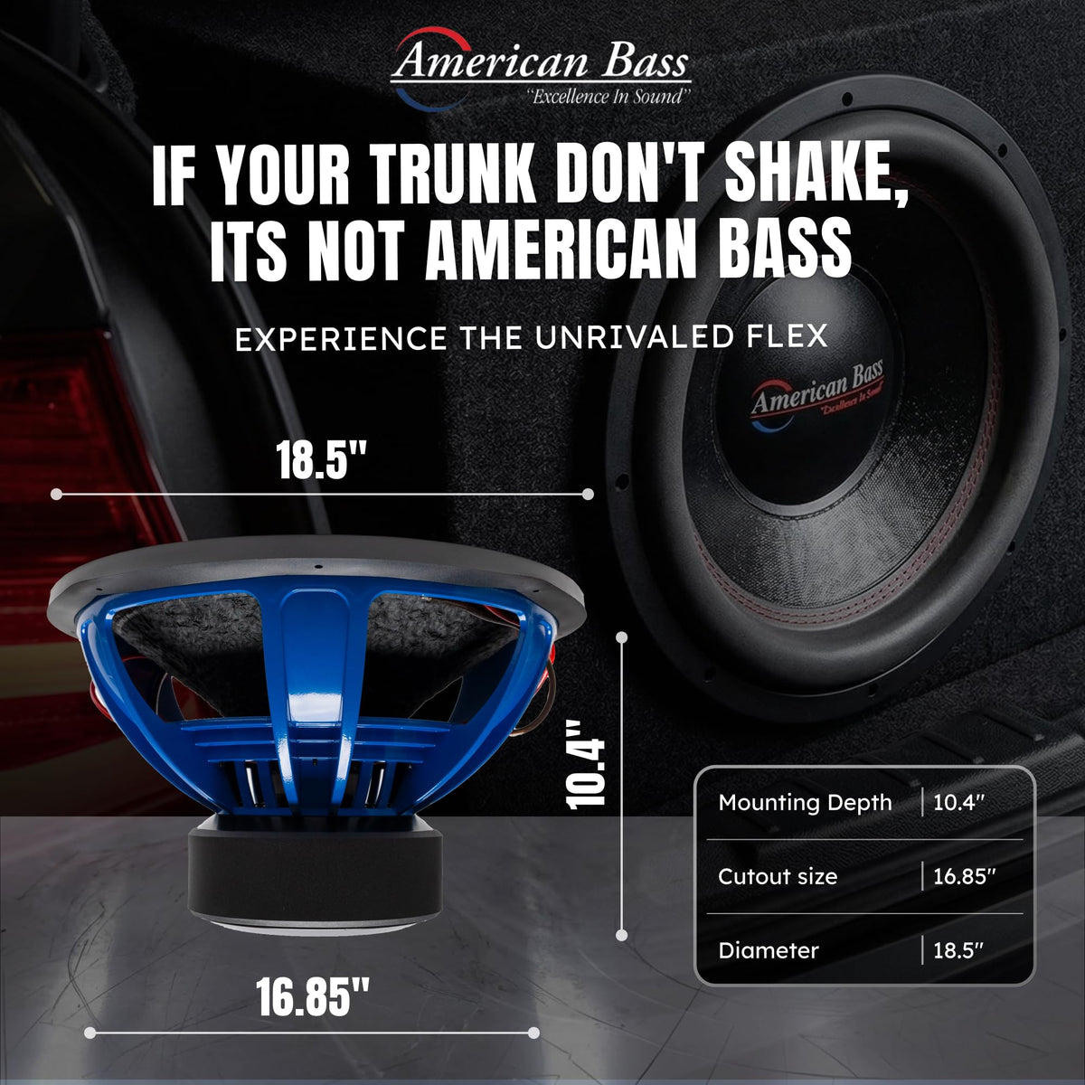 18 Inch 2 Ohm Car Subwoofer T8759
