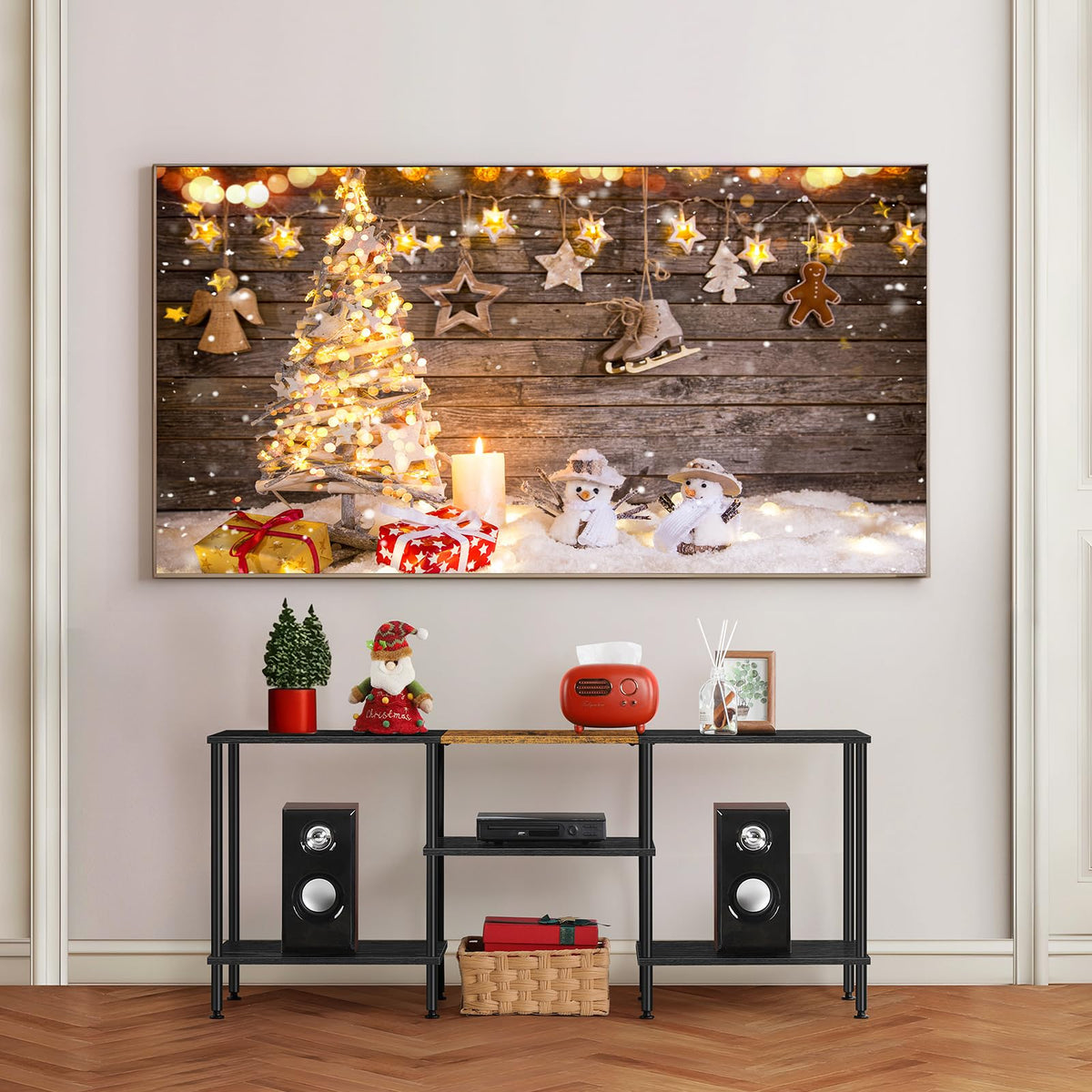 50 inch 3 Tier TV Stand with Storage Shelves Q922