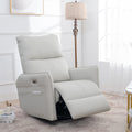 Power Swivel Rocker Recliner Chair Light Gray N68807