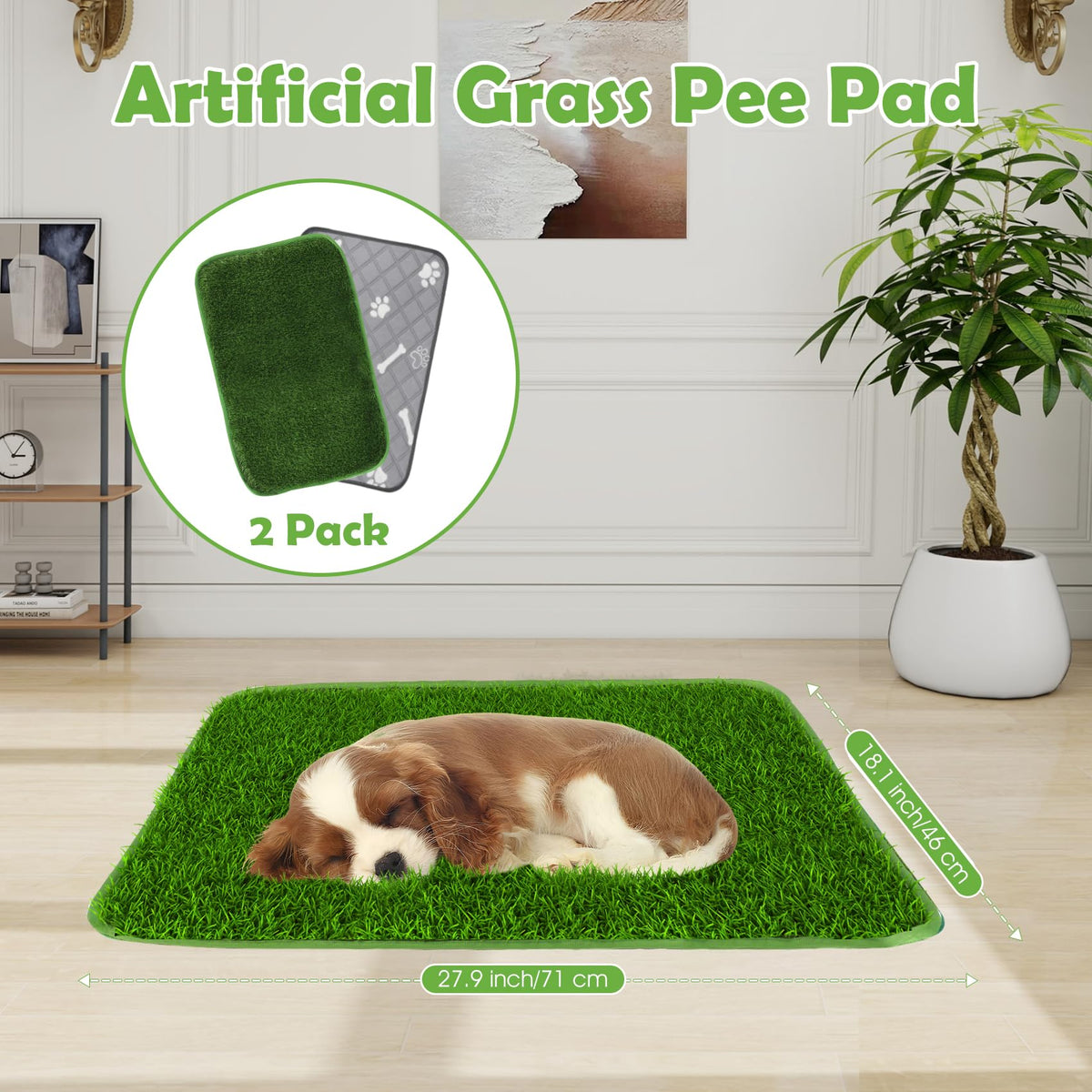 Washable Artificial Grass Dog Training Pad D13375
