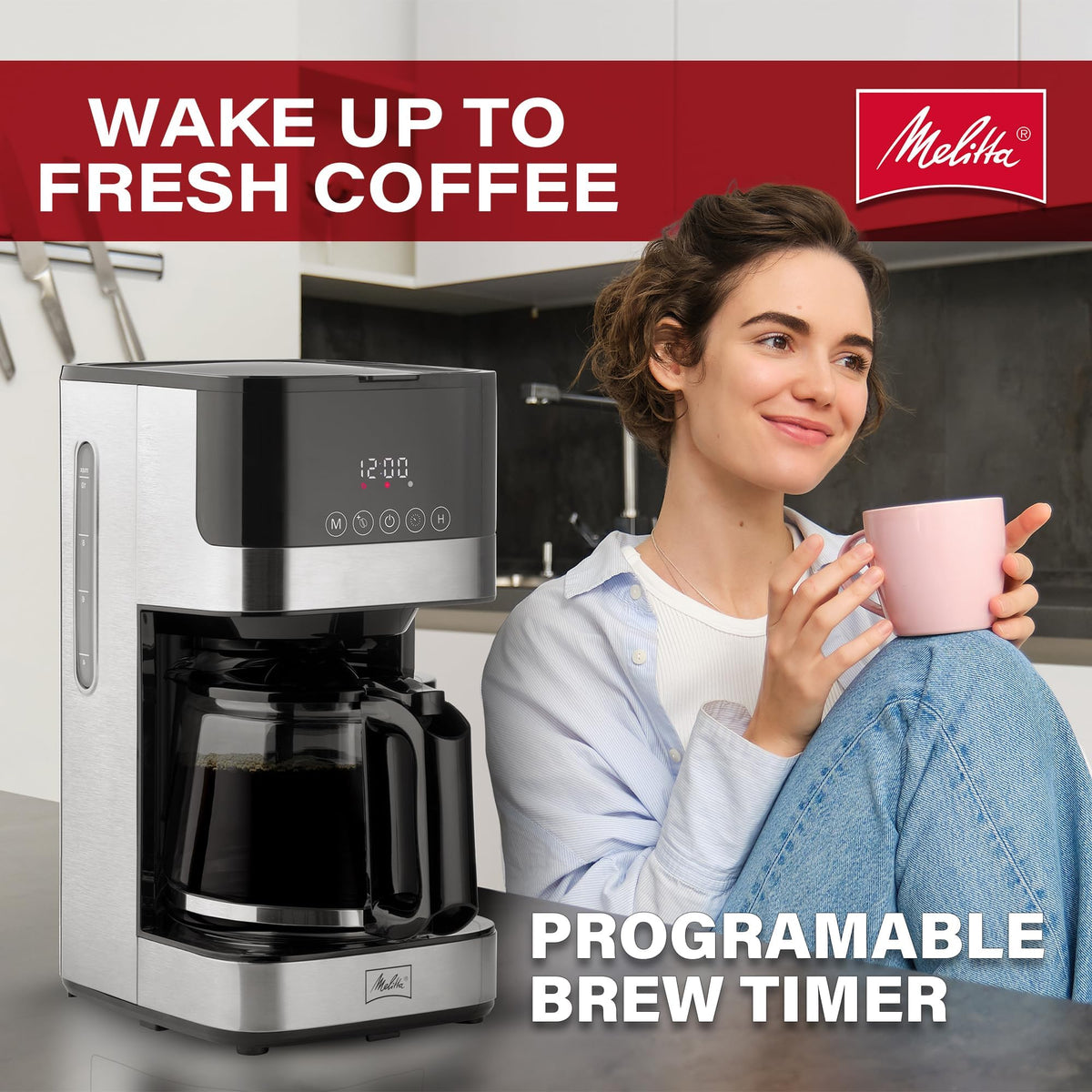 Glass Drip Coffee Maker with 10 Cup Carafe A9870
