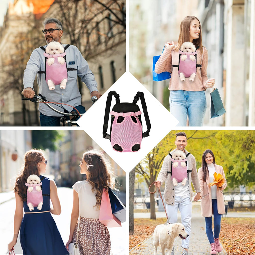 Dog Carrier Backpack Adjustable Pet Travel Bag Q904726