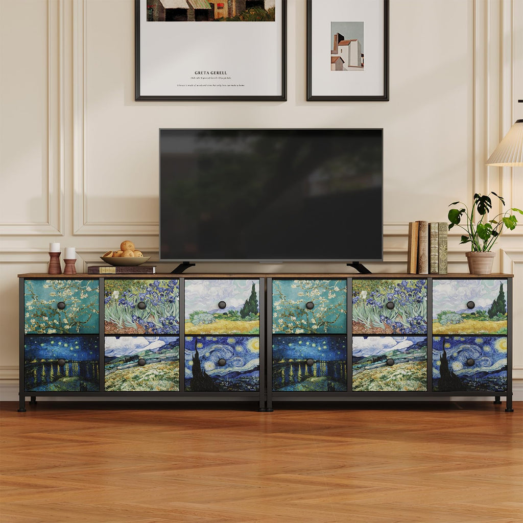 6 Drawer Dresser with Fabric Storage Drawer S89418