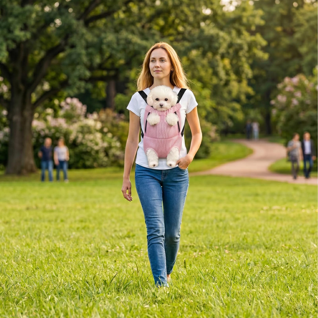 Dog Carrier Backpack Adjustable Pet Travel Bag Q904726