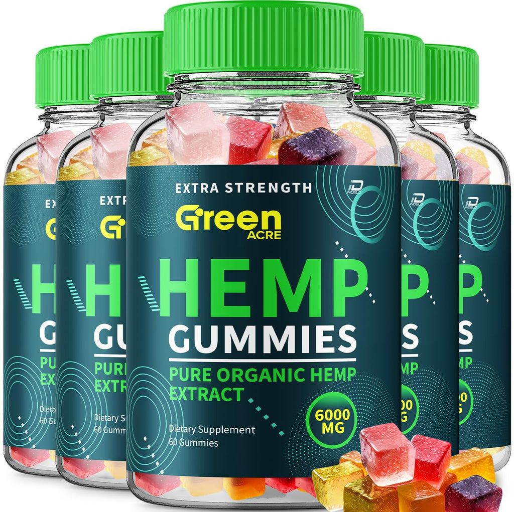 Hemp Gummies Seed Extract Herbal Supplement 5 Pack 300 Gummies T876