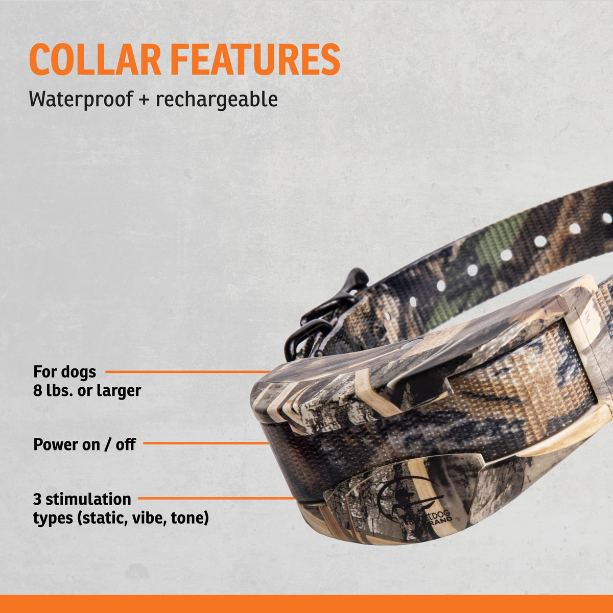 Waterproof Realtree Camo Add-A-Dog Collar I886