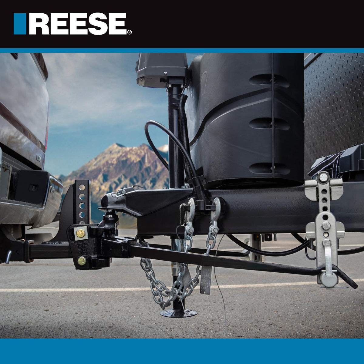 Weight Distribution Hitch with Active Sway Control, 6,000 lbs. Capacity, Black C43332