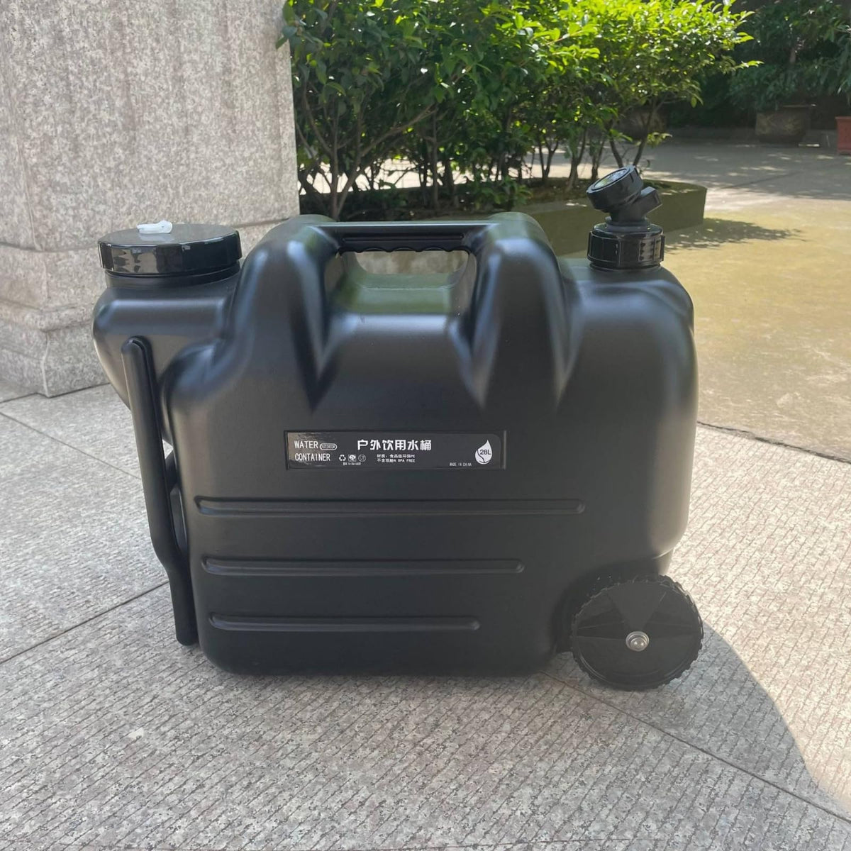 Portable Water Dispenser with Faucet Wheels Large Capacity U99063