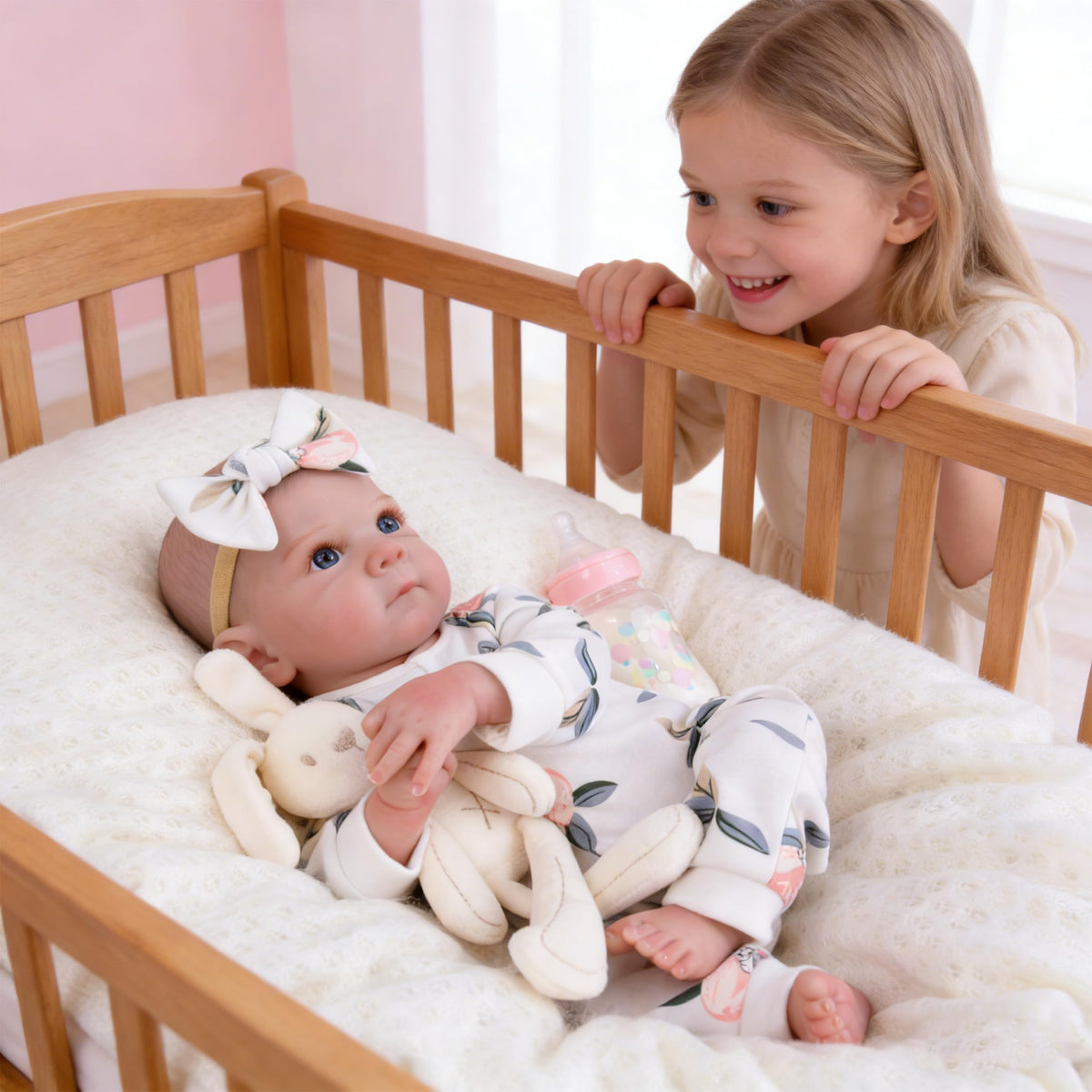 20 Inch Lifelike Reborn Baby Dolls Girl with Poseable Body W27941