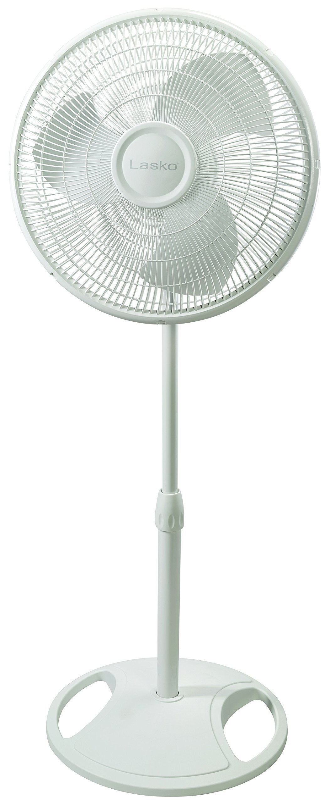 White 16 Inch and Black 18 Inch Oscillating Pedestal Stand Fans P396