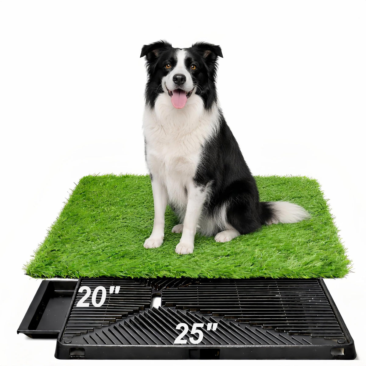 25" x 20" Artificial Grass Dog Potty Training Pad with Tray T319