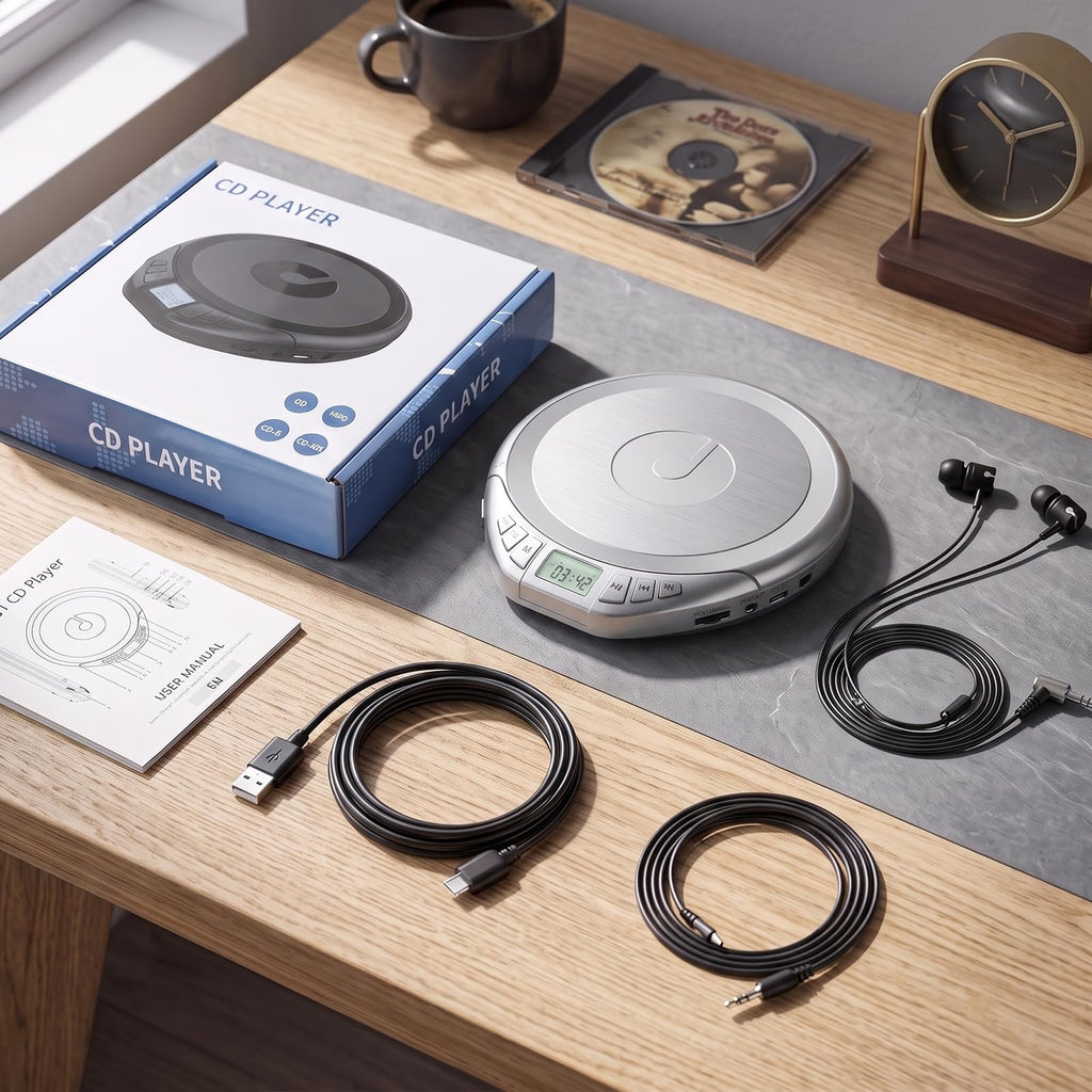 Portable CD Player with Earphones G928