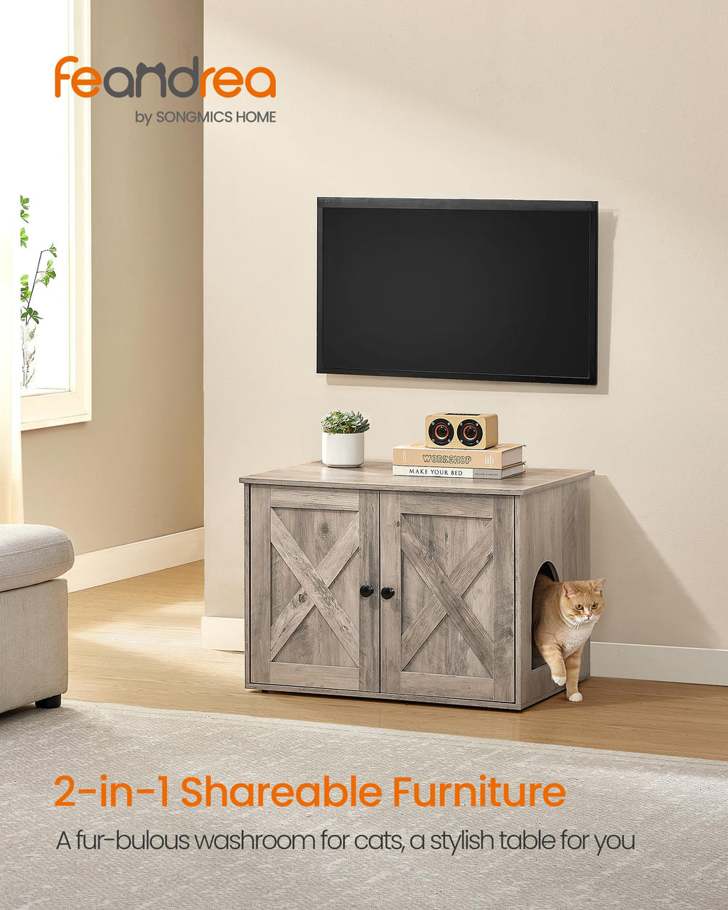 Cat Litter Box Enclosure End Table R294