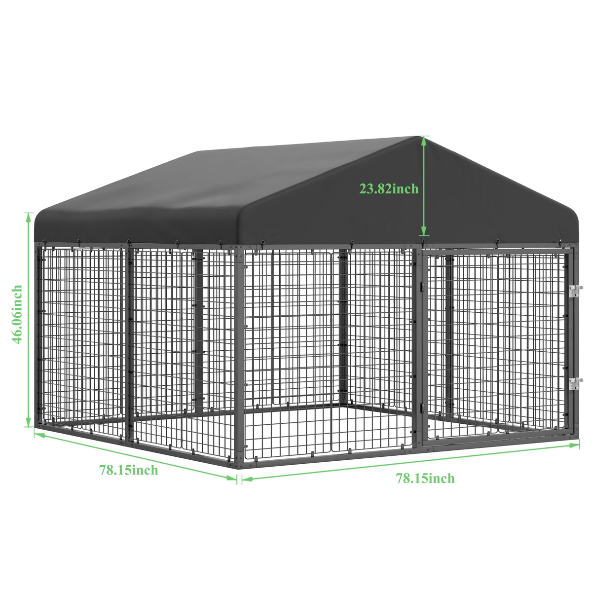 Large Outdoor Dog Enclosure with Roof Q300