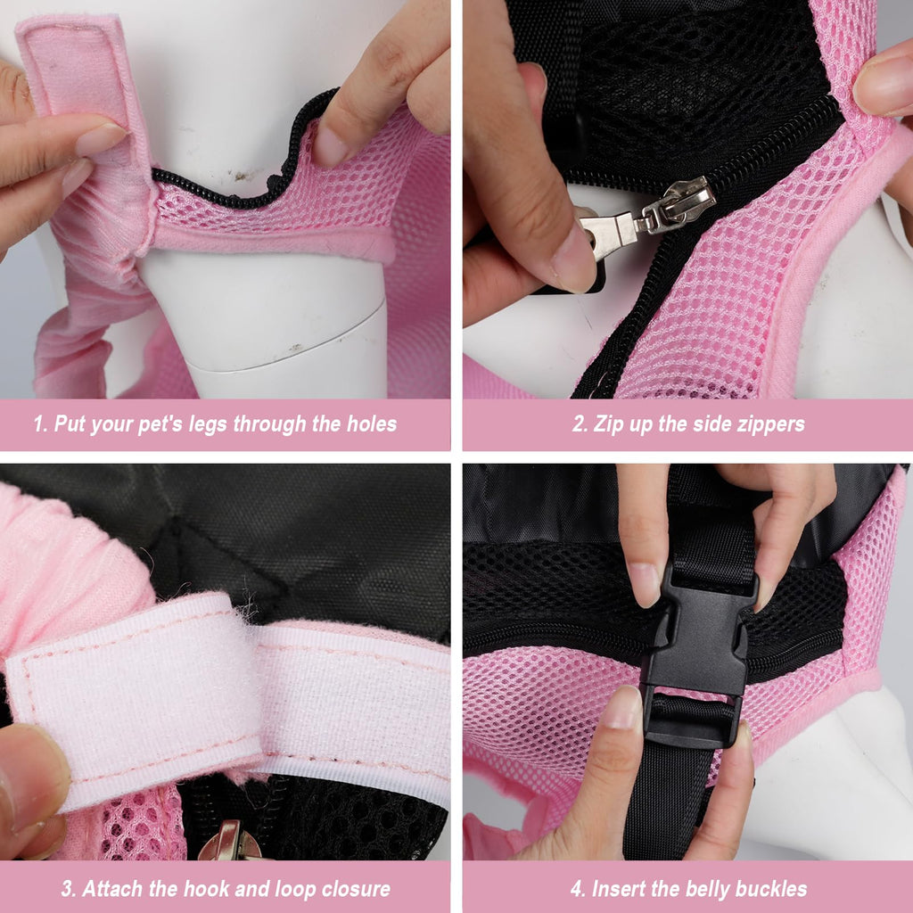 Dog Carrier Backpack Adjustable Pet Travel Bag Q904726