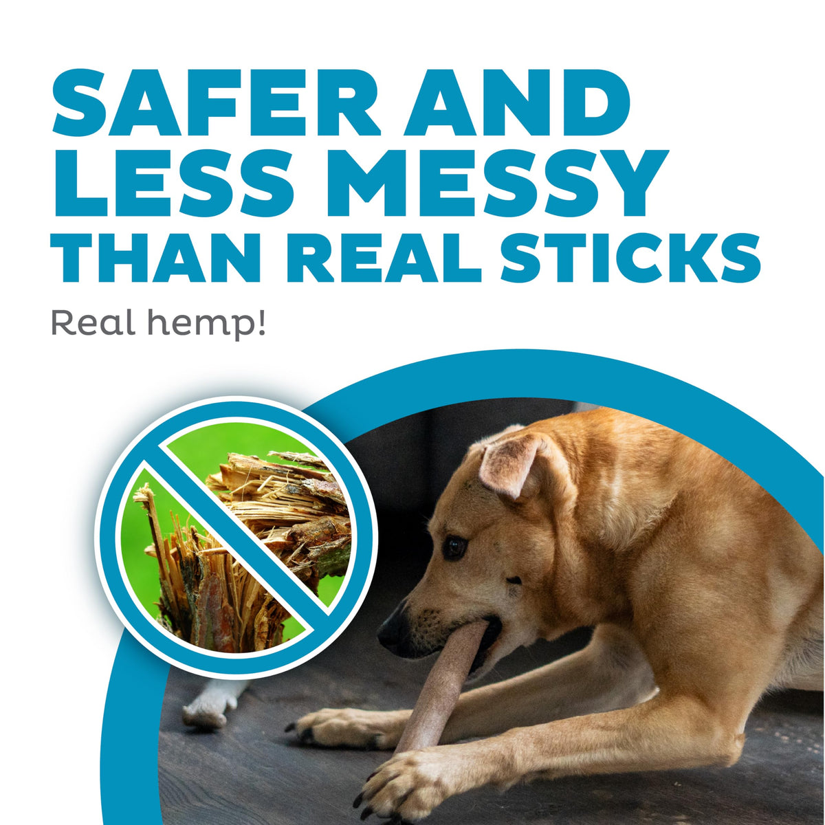 Dogwood Calming Stick Dog Chew Toy, Medium, 7.5", 2-Pack W827888