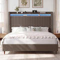 Queen Size Corduroy Upholstered Bed Frame X920
