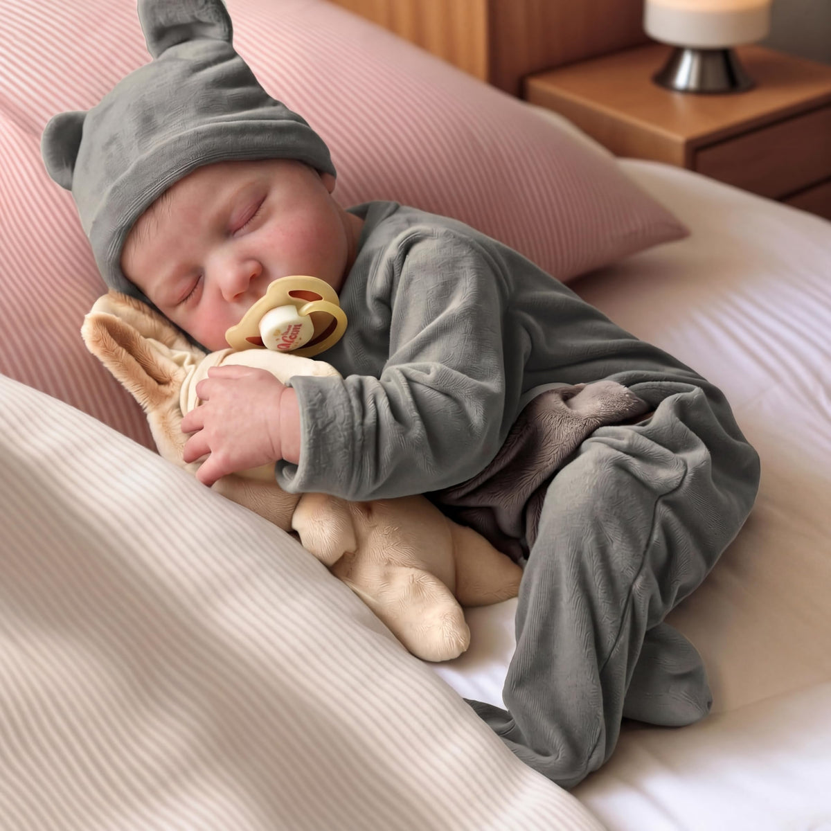20 Inch Realistic Newborn Baby Doll with Poseable Body I59541