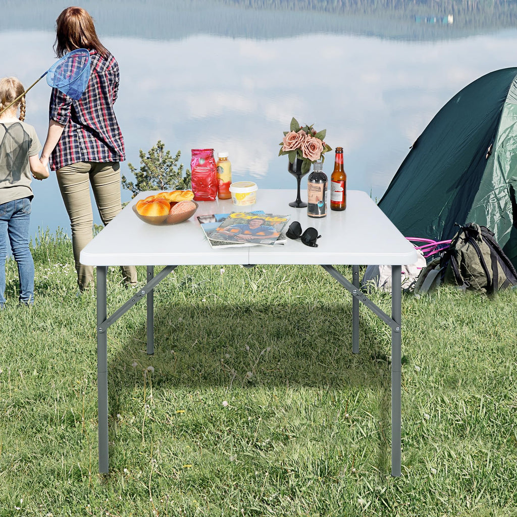 White Square Folding Card Table V20179