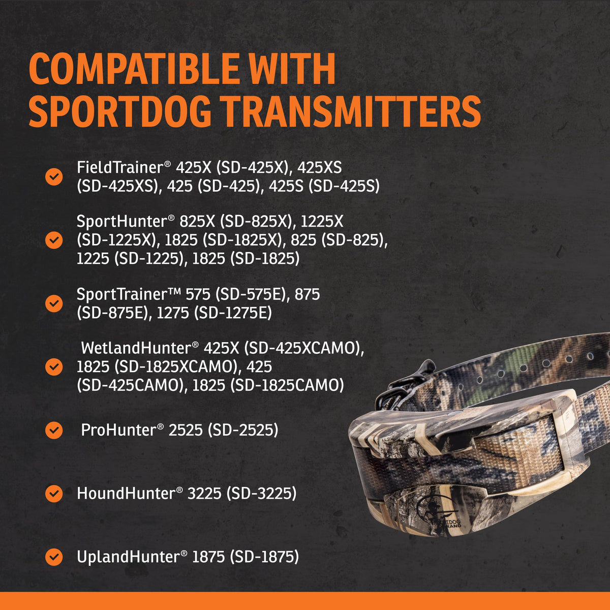Waterproof Realtree Camo Add-A-Dog Collar I886