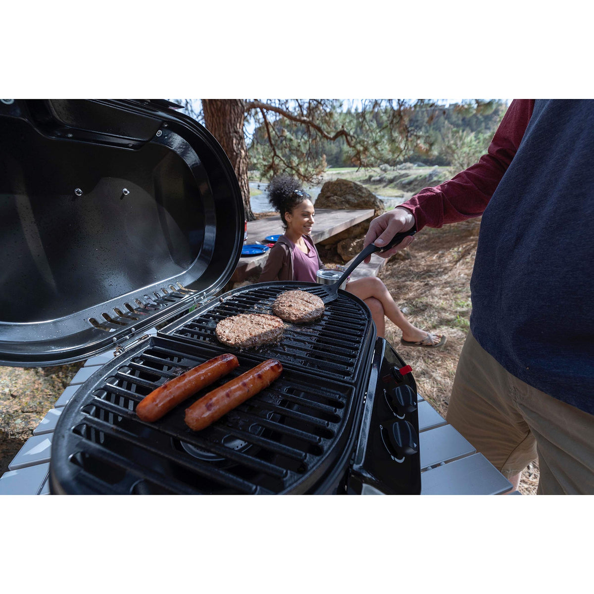 Portable 2-Burner Tabletop Gas Grill I8483